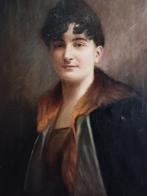 Francesco Brici (1870-1950) - Ritratto femminile, Antiek en Kunst