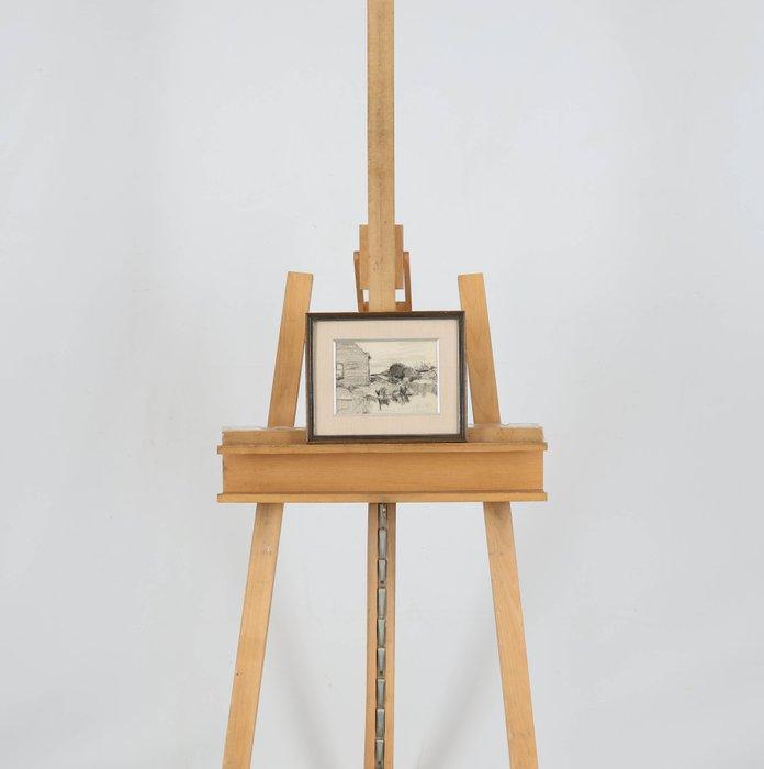 Willem Hendrik van der Nat (1864–1929) - Boerderij in, Antiek en Kunst, Kunst | Schilderijen | Klassiek