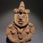Nayarit, Mexique Terre cuite Grande figure dun guerrier.