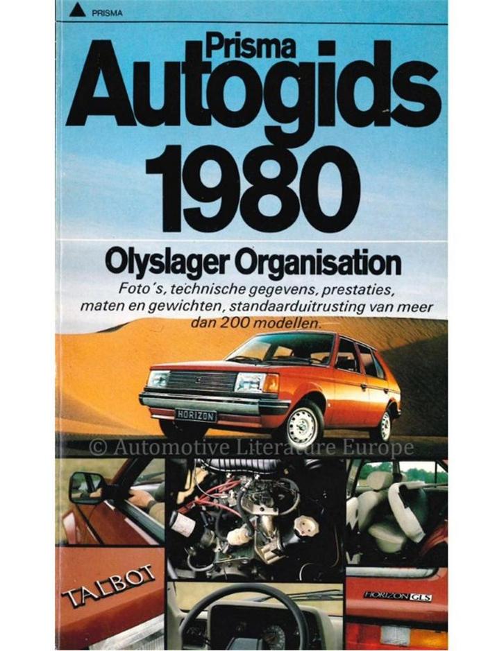 1980 PRISMA AUTOGIDS NEDERLANDS, Boeken, Auto's | Folders en Tijdschriften