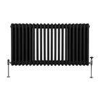 Traditionele 3 Kolom Radiator - 600 x 1012mm - Zwart, Doe-het-zelf en Bouw, Verzenden, Nieuw