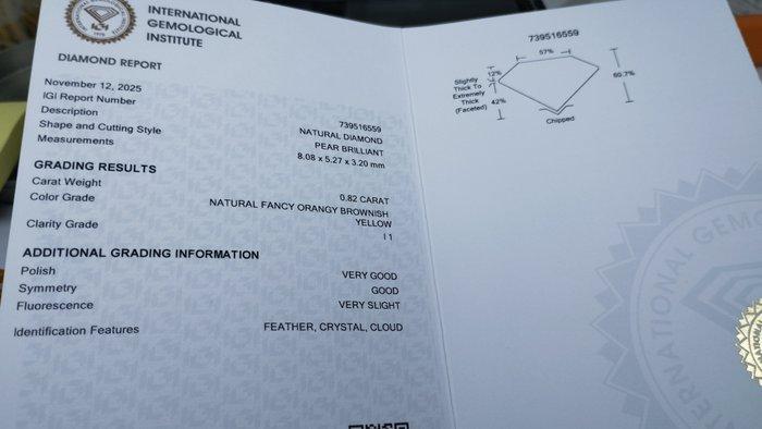 Sans Prix de Réserve - 1 pcs Diamant (Couleur naturelle) -, Handtassen en Accessoires, Edelstenen