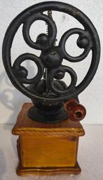 Koffiemolen - Hout, gietijzer - Koffiemolen met vliegwiel