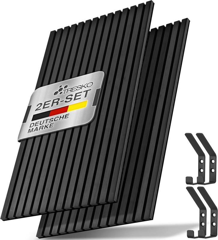 Wandpanelen - Akoestische panelen - Lattenwand - 2 stuks - 1, Maison & Meubles, Accessoires pour la Maison | Décorations murale