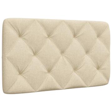 vidaXL Hoofdbordkussen 80 cm stof crèmekleurig, Verzenden