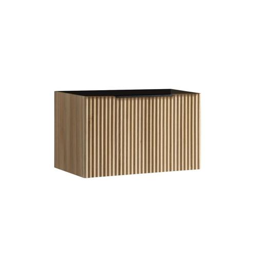 Onderkast Wiesbaden Ribbella Met 1 Lade 80x45 cm Naturel Eik, Doe-het-zelf en Bouw, Sanitair, Bad, Nieuw, Ophalen of Verzenden