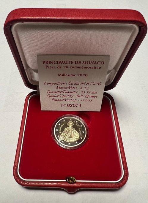Monaco. 2 Euro 2020 Honoré III Proof, Postzegels en Munten, Munten | Europa | Euromunten