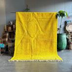 Marokkaans geel modern tapijt - Handgeweven