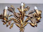 Wandlamp - Metaal - Een Italiaanse vergulde smeedijzeren, Antiek en Kunst