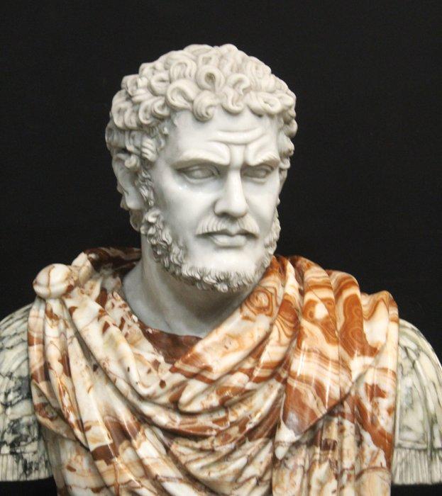 sculptuur, Busto di Caracalla in marmo - 70 cm - Marmer, Antiek en Kunst, Antiek | Keramiek en Aardewerk