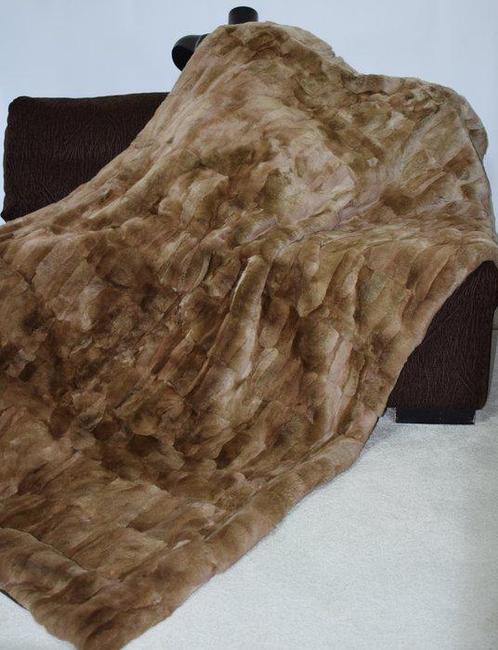 Filippos Furs Rex Chinchilla - Deken - 230 cm - 122 cm, Antiquités & Art, Tapis & Textile