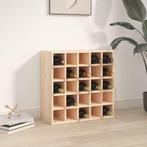 vidaXL Wijnkast 56x25x56 cm massief grenenhout, Huis en Inrichting, Woonaccessoires | Wijnrekken, Verzenden, Nieuw