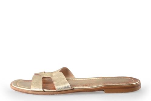 Omoda Atelier Slippers in maat 40 Goud | 5% extra korting, Kleding | Dames, Schoenen, Overige kleuren, Zo goed als nieuw, Slippers