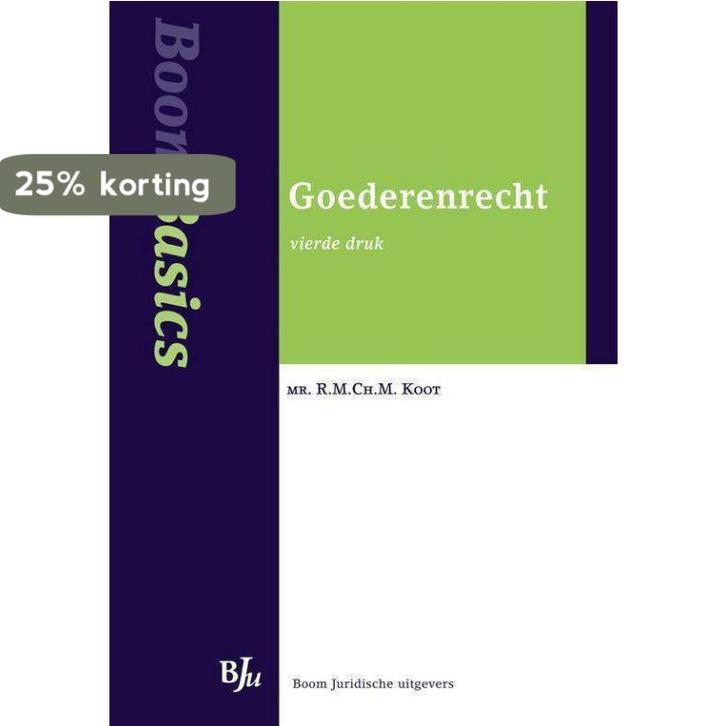 Boom Basics Goederenrecht / Boom basics 9789054545323, Boeken, Wetenschap, Gelezen, Verzenden