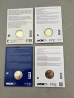 Portugal. 2 Euro 2007/2015 (4 coincards) (Zonder