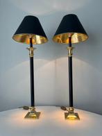 Lamp - Metaal - Een set twee hoge tafellampen