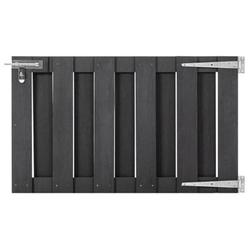 vidaXL Poort 100x60 cm HKC grijs, Verzenden