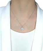 Hanger - 18 karaat Witgoud - 1.62ct. tw. Aquamarijn - Topaas, Handtassen en Accessoires