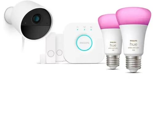 Philips Hue Secure Starterkit - Beveiligingscamera met 2, Huis en Inrichting, Woonaccessoires | Overige, Nieuw, Verzenden