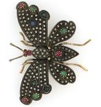 Zonder Minimumprijs - Broche Oro 18kt - 3.77ct. tw. Diamant