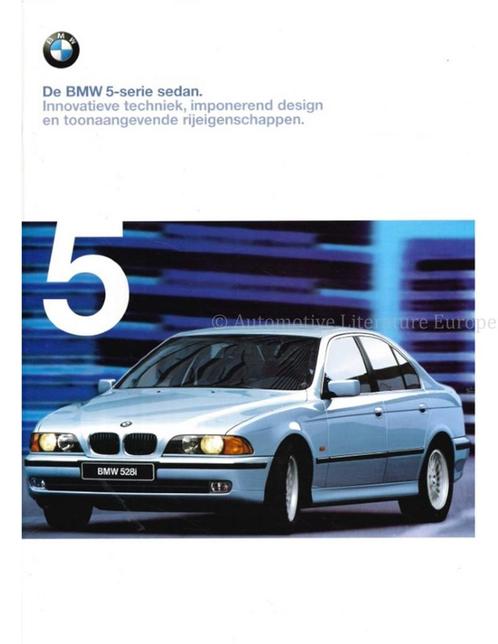 1998 BMW 5 SERIE SEDAN BROCHURE NEDERLANDS, Boeken, Auto's | Folders en Tijdschriften, Ophalen of Verzenden