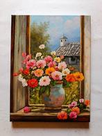 Gabriele Fabris (1958) - Finestra con fiori (paesaggio