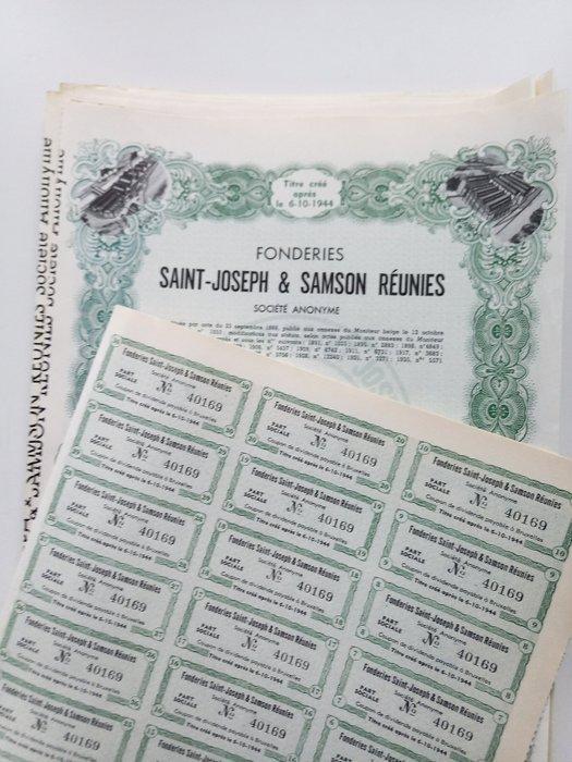 België. 100 PCs Historical Shares Fonderies Saint-Joseph &, Antiquités & Art, Antiquités | Jouets