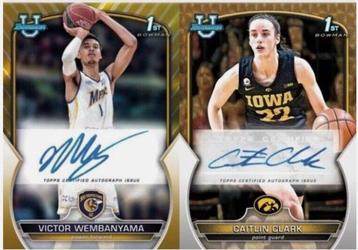 2022/23 Topps Victor Wembanyama, Caitlin Clark Juju Watkins