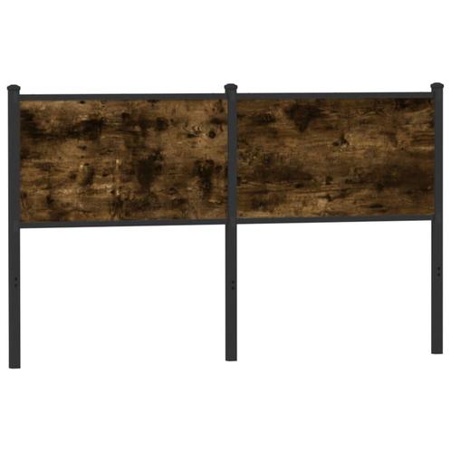 vidaXL Tête de lit chêne fumé 135 cm bois dingénierie, Maison & Meubles, Chambre à coucher | Lits, Neuf, Envoi