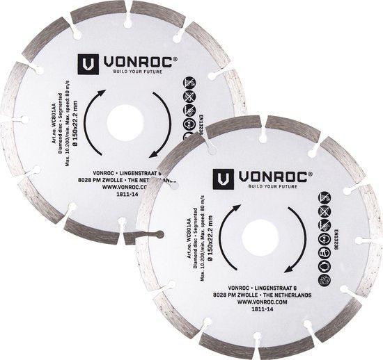 2dekans | VONROC Diamantzaagbladen – Ø150MM – universeel – 2, Doe-het-zelf en Bouw, Gereedschap | Zaagmachines, Ophalen of Verzenden