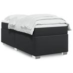 vidaXL Boxspring met matras kunstleer zwart 90x200 cm, Verzenden, Nieuw