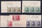 Belgique 1919/1928 - lot avec tampon de dépôt, numéros de