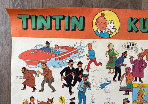 Tintin - Affiche Le lac aux requins - 1 Affiche - 1970, Boeken, Stripverhalen