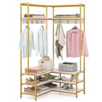 Tweedekans | Coast Hoekkledingrek 90x90x178 cm Wit/Goud – 7, Huis en Inrichting, Ophalen of Verzenden, Nieuw