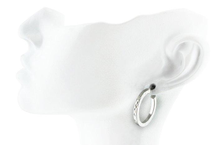 Hoepel oorbellen - 18 karaat Witgoud, Handtassen en Accessoires, Antieke sieraden