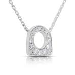 Halsketting - 18 karaat Witgoud - 0.14ct. tw. Diamant, Nieuw