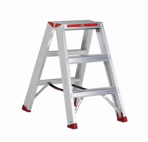 Altrex dubbele trapladder Sierra 2×3 treden, Doe-het-zelf en Bouw, Ladders en Trappen, Trap, Nieuw, Minder dan 2 meter, Ophalen of Verzenden