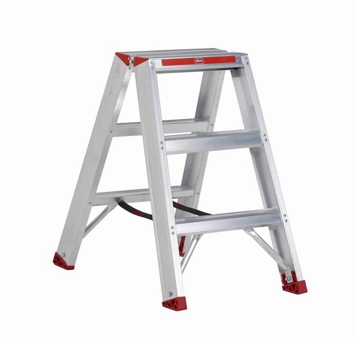Altrex dubbele trapladder Sierra 2×3 treden, Doe-het-zelf en Bouw, Ladders en Trappen, Trap, Nieuw, Minder dan 2 meter, Ophalen of Verzenden