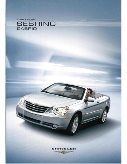 2007 CHRYSLER SEBRING CABRIO BROCHURE DUITS, Boeken, Auto's | Folders en Tijdschriften, Ophalen of Verzenden