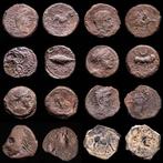 Ibero-Roman. Lot comprising eight (8) coins, Asses, Semis,