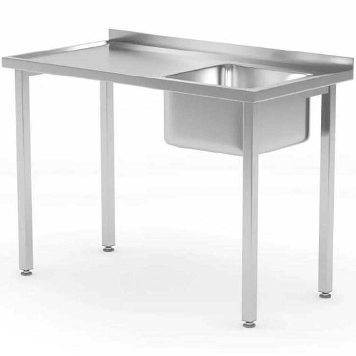 Spoeltafel | KitchenLine | RVS | 1 Spoelbak (Rechts) |, Zakelijke goederen, Horeca | Keukenapparatuur, Nieuw in verpakking, Verzenden