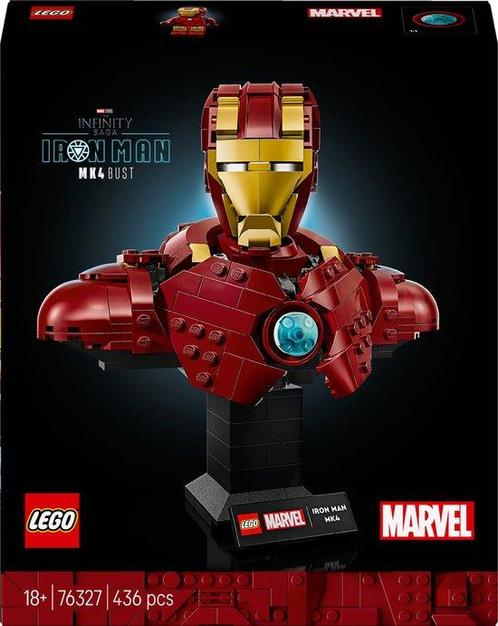 LEGO Marvel Iron Man MK4 buste - 76327 (Baby & Speelgoed), Kinderen en Baby's, Speelgoed | Duplo en Lego, Nieuw, Verzenden