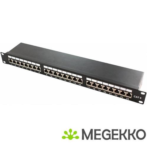 LogiLink NP0061 RJ45 patch panel rack mountable 24cm, Informatique & Logiciels, Commutateurs réseau, Envoi