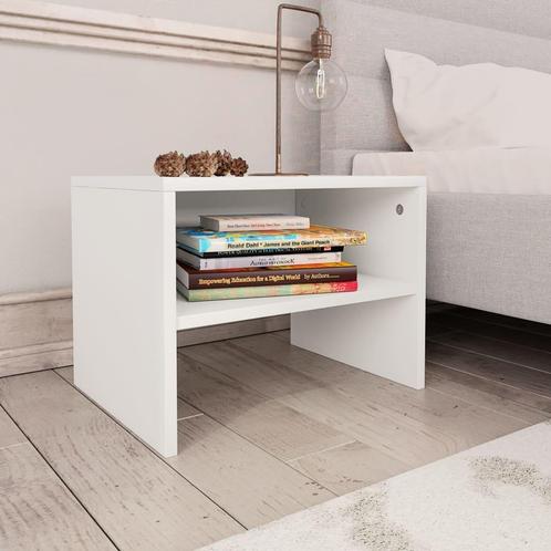 vidaXL Nachtkastje 40x30x30 cm bewerkt hout wit, Huis en Inrichting, Slaapkamer | Nachtkastjes, Nieuw, Verzenden