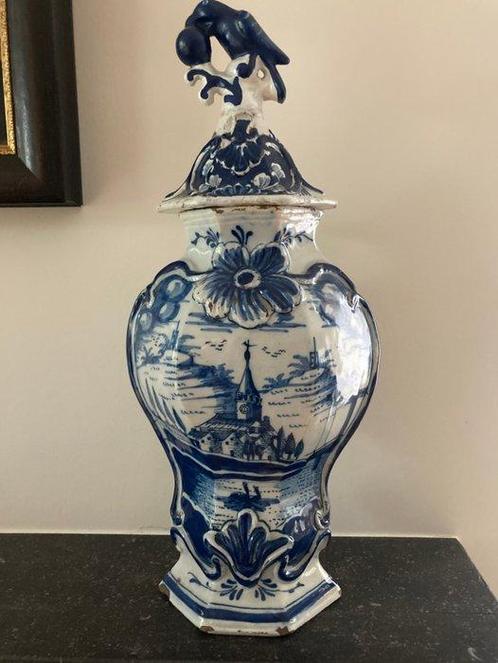 De Porceleyne Clauw, Delft - Vase  - Faïence - vase balustre, Antiek en Kunst, Antiek | Glaswerk en Kristal