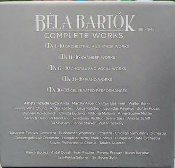Béla Bartók complete works 32 cd incl. 2 booklets - Diverse beschikbaar voor biedingen