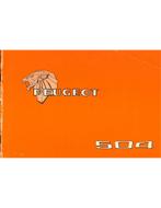 1978 PEUGEOT 504 INSTRUCTIEBOEKJE, Ophalen of Verzenden