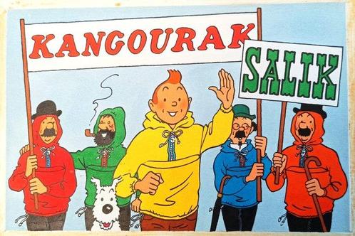 Tintin - Illustration promotionnelle pour les Anorak Salik -, Boeken, Stripverhalen