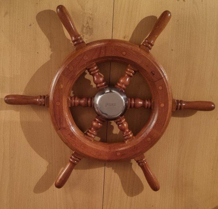 Objets maritimes - Chêne- roue de navire VETUS, Antiek en Kunst, Curiosa en Brocante