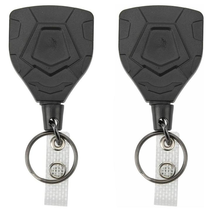 Fako Bijoux - 2x Robuuste Uittrekbare Sleutelhanger Met, Verzamelen, Sleutelhangers, Verzenden